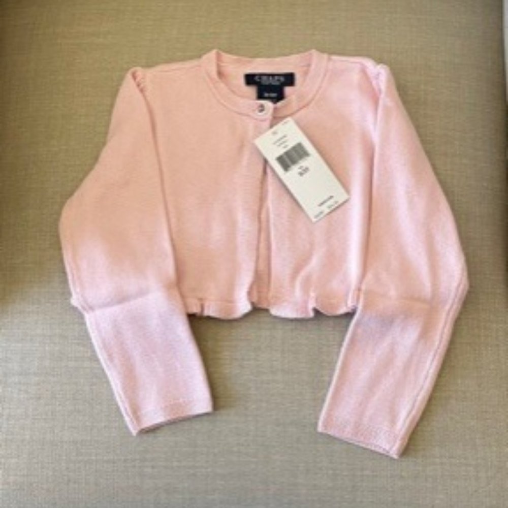 Chaps Toddler Girl Pink Cardigan Sweater